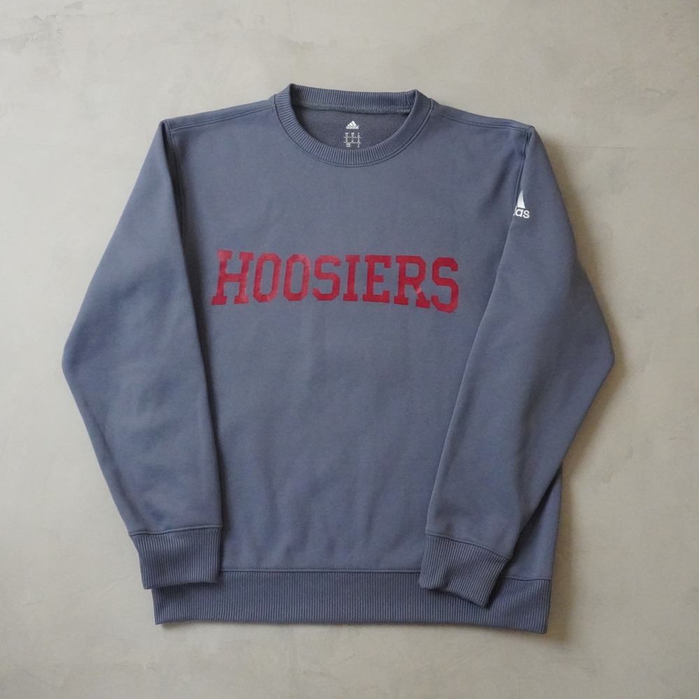 Adidas Indiana Hoosiers Sweatshirt Medium Mens Blue Climawarm Fleece Pullover